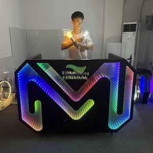 Pantalla LED 3D personalizada a todo Color para DJ, cabina fría, mesa de Dj, conjunto de muebles, barra de Bar para Bar