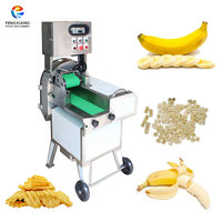 Machine à Trancher les Bananes Commerciale Machine à Couper les Bananes en Chips Ondulés 500-800kg/h