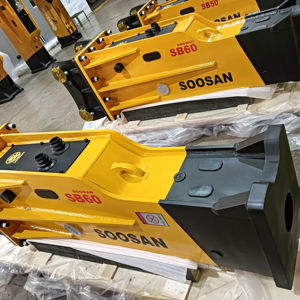 Essentiel pour brise-roche hydraulique SB60 15-18 tonnes, pour nouvelles constructions et mines, comprenant corps principal, burin, marteau, pompe, moteur et boîtier de brise-roche. - Product Image 1