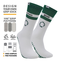 Chaussettes de yoga en coton de haute qualité, chaussettes de fitness personnalisées pour femmes, antidérapantes, tricotées, pour Pilates, avec logo personnalisé