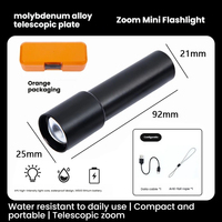 Lampe torche LED USB puissante en alliage d'aluminium, étanche IP65, portative pour extérieur, portée du faisceau laser 200-300M, longue autonomie