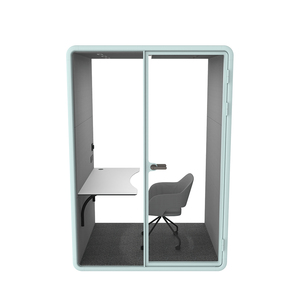 Customizable Single Acoustic Phone Booth Noise Insulation Soundproof Office Pod for Open Plan Workplace - Product Image 4