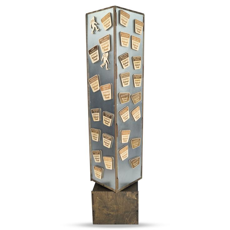 Apache Customizable Wooden Magnet Display Rack for Supermarket and Mall — view 4