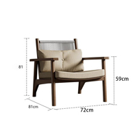 Fauteuil de loisirs Salon Accent Chaise de loisirs Chaise longue confortable pour la relaxation Salon Chambre à coucher