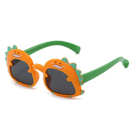 2025 New Children's Baby Sunglasses Cute Cartoon Dinosaur Glasses Summer Outdoor Sun Protection Baby Cartoon Dinosaur Sunglasses