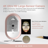Analyseur de diagnostic de la peau du visage 3D AI, scanner facial professionnel avec 18 langues pour le soin de la peau, des cheveux et du cuir chevelu en salon