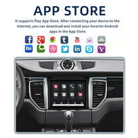 Autoradio Android 8,4 pouces avec GPS intégré, écran partagé et aide au recul pour Porsche Macan 2012-2017, CarPlay sans fil