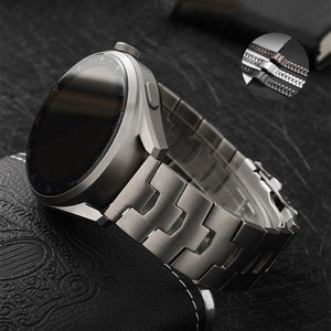 Correa de reloj de pulsera de negocios de lujo para <span class=keywords><strong>Huawei</strong></span> GT2 <span class=keywords><strong>GT3</strong></span> Pro <span class=keywords><strong>46mm</strong></span> correa de Metal de titanio Universal 22mm para Samsung <span class=keywords><strong>Watch</strong></span> 3 45mm S3 - Product Image 1