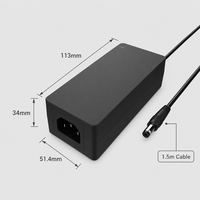 Adaptor Daya Tipe Meja 65W 12V 3A 3.5A 4A 5A/ 15V 4A untuk Monitor LED TV Smart TV dengan UL/CE/GS/UKCA/SAA/BIS/KC/PSE/CCC