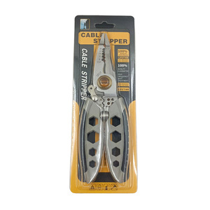 Pince à dénuder multifonctionnelle en acier de 7 pouces, outils d'électricien, poignée souple pour couper, tirer, presser et enrouler les fils - Product Image 6