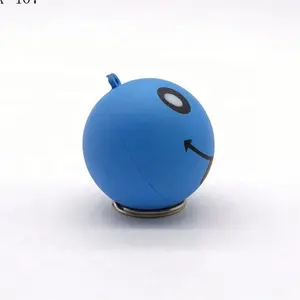 PU קצף כחול סמיילי כדור מחזיק מפתחות חדש PU כדור תליון ייצור של כדור לחץ מתנות סיטונאי