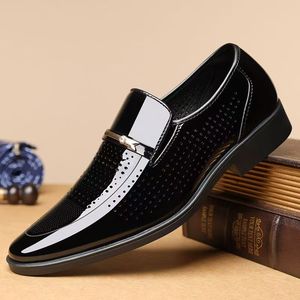 Mocasines de Vestir para Hombre, de Cuero Genuino, Transpirables, Cerrados, Antideslizantes, Resistentes, con Suela de Goma para Oficina - Product Image 2