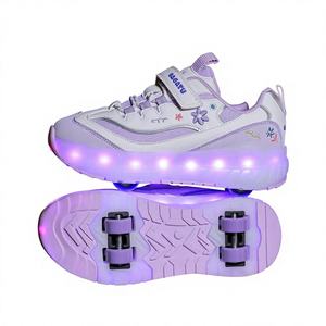 รองเท้าวิ่งเด็กคุณภาพสูงพร้อมไฟ LED ชาร์จผ่าน USB รองเท้าสเก็ตบอร์ดเด็กชายหญิงมีไฟ LED รองเท้ากีฬากลางแจ้งสำหรับเด็ก - Product Image 4