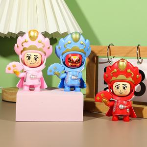 Muñeca de plástico de la Ópera de Sichuan con cambio de rostro, colgante para llavero de coche de la Ópera de Pekín, juguete pequeño, venta al por mayor para puestos callejeros y mercados nocturnos - Product Image 6
