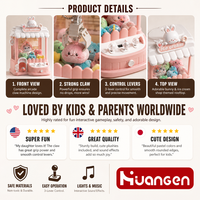 Kit de machine à griffes mini KZHM pour enfants, amusant, à monnayeur, pour œufs surprise, jouets éducatifs STEM, pour l'intérieur et l'extérieur, avec mini-jouets en peluche