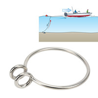Anneau de récupération d'ancre marine de 8 mm, système de récupération d'ancre en acier inoxydable poli pour bateau, yacht, pêche