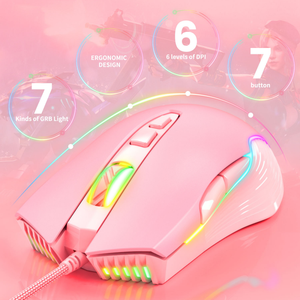 Ratón para Juegos Onikuma Ergonómico <span class=keywords><strong>CW905</strong></span> RGB con Cable USB Mini para Diestros, 7 Botones, 6 Niveles, 6400 DPI, en Stock - Product Image 2