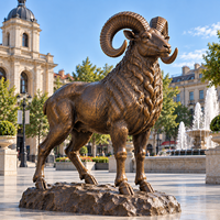 Statue de taureau en bronze, artisanat métallique, statue d'animal grandeur nature pour jardin extérieur et parc