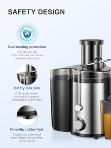 Electric Citrus <b>Juicer</b> 4-in-1 Powerful Wide Mouth Stainless Steel with Automatic Pulp Ejection for <b>Vegetable</b> Fruit Household Use - Product Image 5