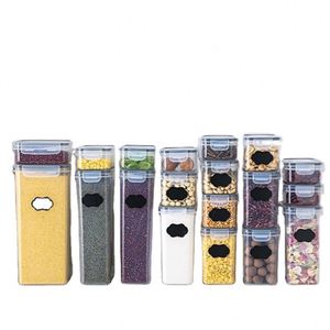 High Quality Eco-Friendly Fancy Kitchen Organizer Food Storage Containers Set 24 Pieces Rice <b>Cereal</b> Dry Food Container <b>Box</b> - Product Image 1
