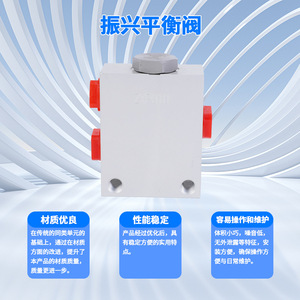 Vanne de régulation de débit en alliage d'aluminium Zhenxing Hydraulics, vanne d'équilibrage pour système hydraulique à usage industriel - Product Image 2