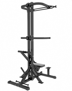 Machine professionnelle d'assistance pour tractions et dips pour salle de sport à domicile, entraîneur de position debout et à genoux avec système de contrepoids pour tractions et dips - Product Image 6