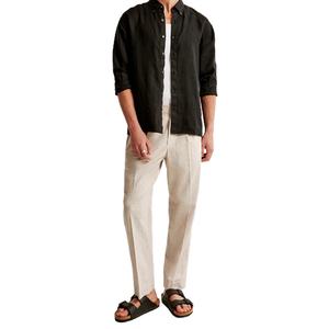 Pantalon en lin pour homme, nouveau design, respirant et anti-transpiration, mélange de lin, streetwear, pantalon en lin décontracté - Product Image 2