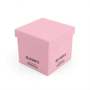 Caja de almacenamiento decorativa cuadrada rosa Party Love, 10 piezas, modelo 47277, fabricada en China - Product Image 1