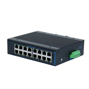Venta caliente 100M 16 puertos Industrial POE Ethernet <span class=keywords><strong>Switch</strong></span> 100Mbps Unmanaged 35mm DIN Rail Network <span class=keywords><strong>Switch</strong></span> POE <span class=keywords><strong>Switch</strong></span> - Product Image 4