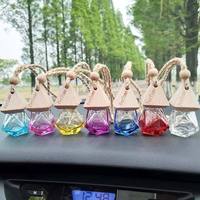 MUB 5ml/8ml/10ml diffuseur de désodorisant d'air de voiture de luxe bouteille en verre Mini pot de diffuseur suspendu de voiture vide