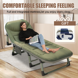<span class=keywords><strong>Cama</strong></span> <span class=keywords><strong>de</strong></span> <span class=keywords><strong>Camping</strong></span> Plegable Portátil <span class=keywords><strong>de</strong></span> Metal, Tamaño Personalizado, para Exteriores, Resistente, para Picnic y Dormir - Product Image 2