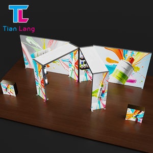 Free-standing SEG Fabric Lightbox for <b>Shopping</b> Mall Custom <b>LED</b> Backlit <b>Light</b> Box Trade Show Booth Display - Product Image 1