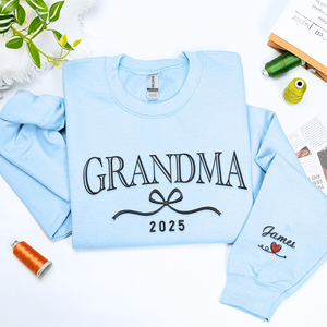 Customized <strong>Wifey</strong> Est 2024 Crewneck <strong>Sweatshirt</strong> Embroidered Engagement Gift for Bride New Wife Winter Knitted 3D Pattern - Product Image 5