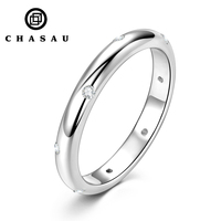 Bague d'Alliance Dôme Délicate en Argent Sterling 925 Plaqué Or 14K Sertie de Moissanite pour Amoureux