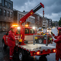 Mini-grue cantilever robuste et légère avec garantie d'un an pour l'utilisation sur la benne de camionnettes légères