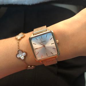 Reloj de Lujo de Estilo Vintage para Mujer, de 16 mm, con Esfera Cuadrada de Acero Inoxidable, Resistente al Agua 5 BAR, con Movimiento de Cuarzo y Combinación de Colores - Product Image 2