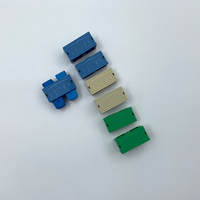 Conector Simplex a Duplex SC Azul Verde Gris, Clip Duplex para Conector SC/APC Monomodo, con 1000 Unidades por Paquete
