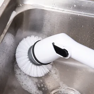 Wireless Electric Cleaner Brush Handheld 360 Degree Electric Scrubber with  4 Heads IPx7 Waterproof for Housework Window Bathroom