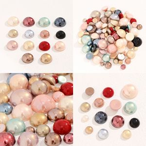 Perles en résine plastique Nantong Half Moon, colorées, haute brillance, pour la création de bijoux et accessoires DIY - Product Image 4