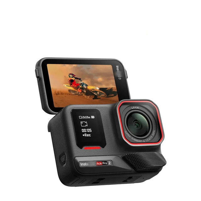 Flagship 1/1.3" Sensor 2.3" Screen Insta 360 Ace Pro 2 Action Camera 155 Wide Angle Waterproof Stabilization AI Vlog 4K WIFI