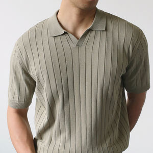 Tela Dobby de Alta Calidad con Logotipo Personalizado Bordado, Ecológica, Transpirable, para Hombre, de Color Sólido, Tejida, 100% Poliéster, de Secado Rápido - Product Image 1