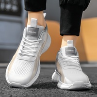 Nouvelles baskets de sport pour hommes, respirantes, antidérapantes, à lacets, légères, en maille, pour l'été et l'automne, idéales pour le fitness et le jogging