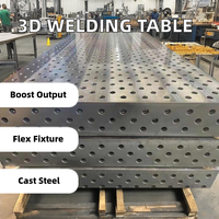 Nouvelle table de soudage 3D rotative en fonte d'acier réutilisable, poste de travail réglable, fixation robuste, aucune électricité requise