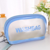Trousse de toilette de voyage pour hommes et femmes, trousse à maquillage, pochette cosmétique étanche, sac de rangement transparent pour la natation, la gym et la douche