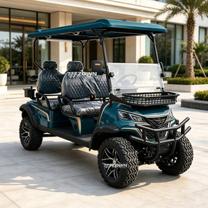 Venta Directa de Fábrica: Carro de Golf Eléctrico de 4 Plazas, 48V 5KW, Motor AC, Panel Solar, Largo Alcance, Neumáticos Todoterreno de Lujo, Certificado CE - Product Image 1