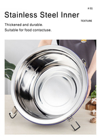 Lot de 3 barils isothermes en acier inoxydable pour traiteur, grands récipients de maintien au chaud pour aliments, champagne et bière, avec fonction de refroidissement pour boissons