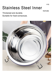 Lot de 3 barils isothermes en acier inoxydable pour traiteur, grands récipients de maintien au chaud pour aliments, champagne et bière, avec fonction de refroidissement pour boissons - Product Image 6