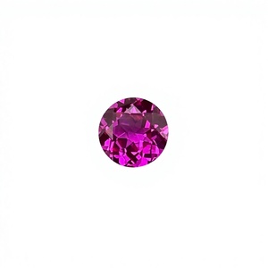 Laborgezüchteter Lila Saphir Rundschliff Maßgefertigte Größen Lose Steine für Schmuckherstellung Großhandel WangFu Schmuck CN - Product Image 5