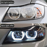 Pour BMW Série 3 E90 2005-2012 Feux de voiture 320i318i323i325i Phare DRL avec Angel Eye Bi Xenon Beam 36W Accessoires d'alimentation