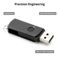 Clé USB pivotante personnalisable avec logo, 2 Go, 4 Go, 8 Go, 16 Go, 128 Go, USB 2.0, 3.0, Clé USB stylo, Clé USB mémoire